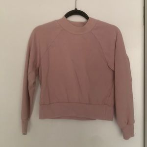 Pink cropped sweatshirt